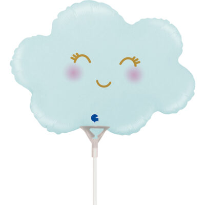 14” Mini Shape Μπαλόνι γαλάζιο Συννεφάκι