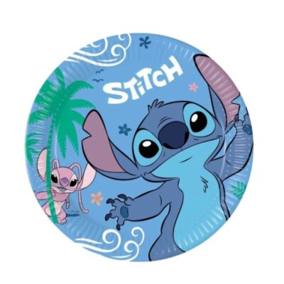 Πιάτα πάρτυ Stitch & Angel (8 τεμ)