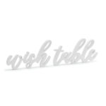 Ξύλινο διακοσμητικό τραπεζιού λευκό "Wish Table"