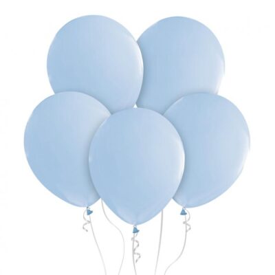 Γαλάζια Macaron Latex μπαλόνια (10 τεμ)