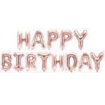 Σετ μπαλονιών "Happy Birthday" Rosegold (13 τεμ)