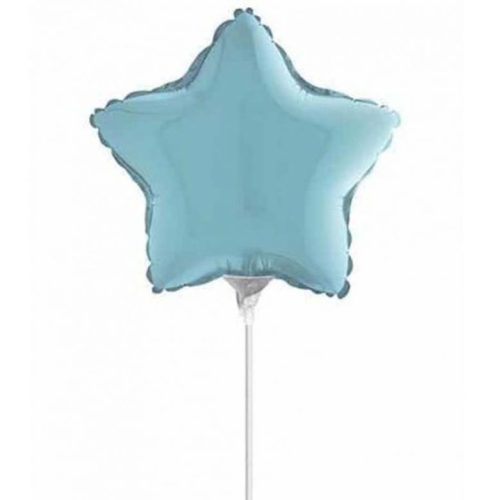 10″ Mini Shape μπαλόνι Γαλάζιο Αστέρι με βαλβίδα