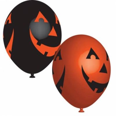 11 Μπαλόνια τυπωμένα Halloween καλοκύθες 6 τμχ