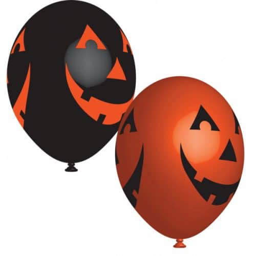 11 Μπαλόνια τυπωμένα Halloween καλοκύθες 6 τμχ