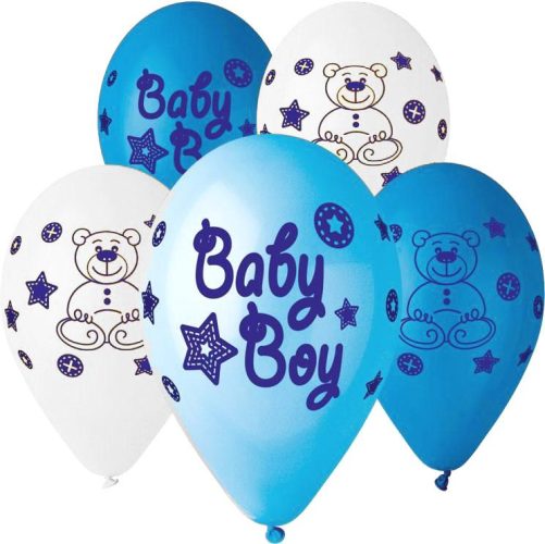 12 Μπαλόνι Baby boy αρκουδάκι 25 τεμ