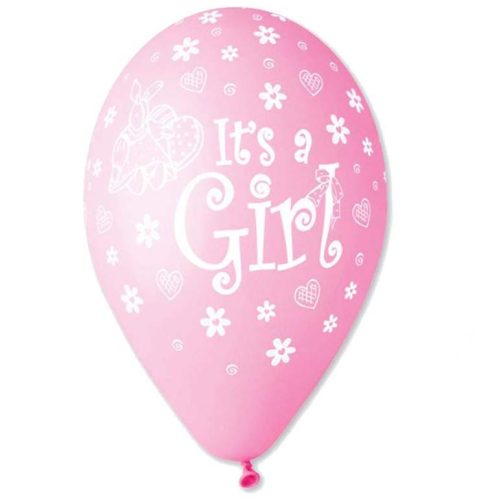 12 Μπαλόνι It's a girl κουνελάκι 25 τεμ