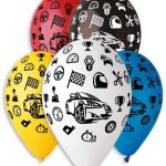 12 Μπαλόνι τυπωμένο Αυτοκινητάκια 25 τεμ