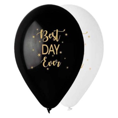12 Μπαλόνι τυπωμένο Best Day Ever 25 τεμ