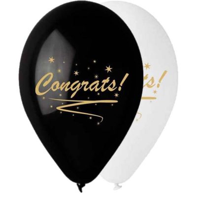 12 Μπαλόνι τυπωμένο Congrats! 25 τεμ