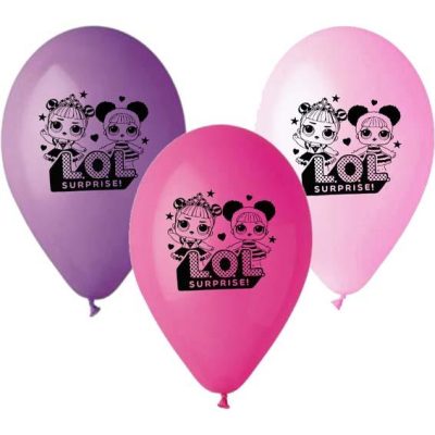 12 Μπαλόνι τυπωμένο LOL Surprise 3 χρώματα 25 τεμ