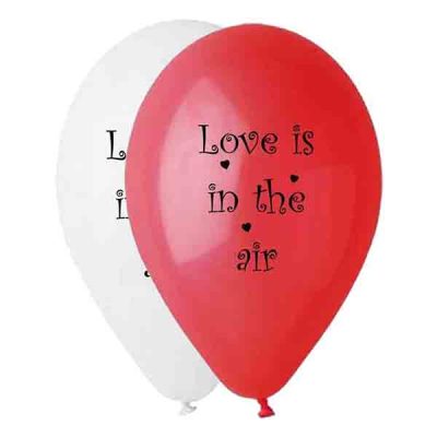12 Μπαλόνι τυπωμένο Love is in the air 25 τεμ