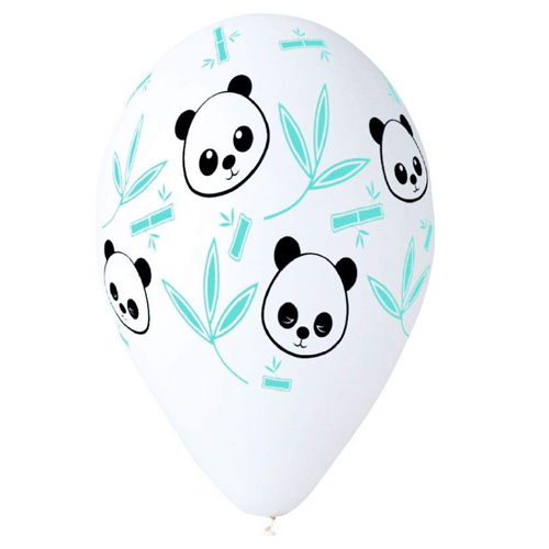 12 Μπαλόνι τυπωμένο Panda 25 τεμ