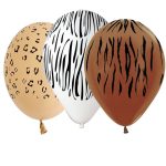 13 Μπαλόνι Animal print 25 τεμ