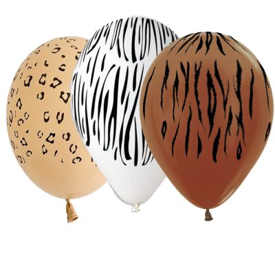 13 Μπαλόνι Animal print 25 τεμ