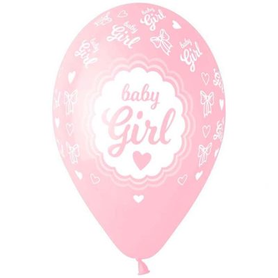 13 Μπαλόνι Baby Girl Κορνίζα 25 τεμ