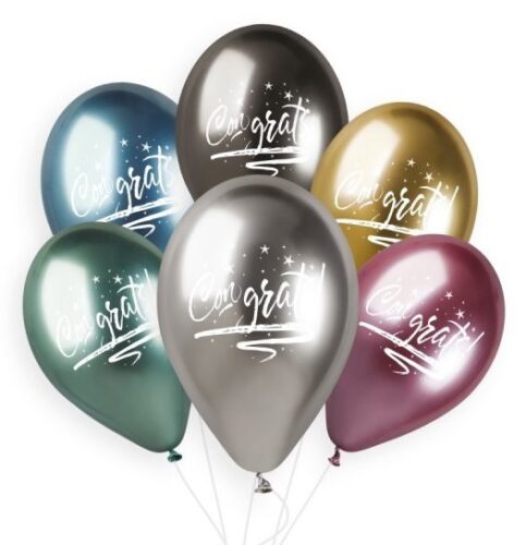 13 Μπαλόνι Congrats Shiny Μεταλλικό 25 τεμ