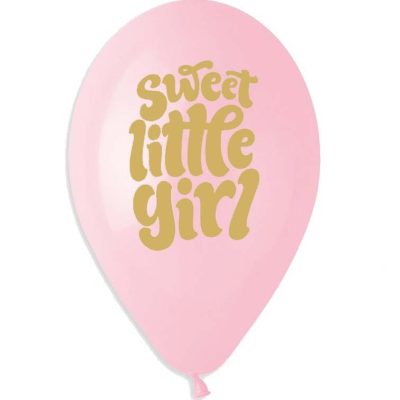 13 Μπαλόνι Sweet little Girl 25 τεμ