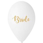 13 Μπαλόνι τυπωμένο λευκό Bride 25 τεμ