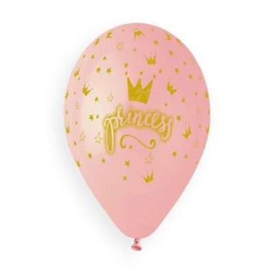 13 Μπαλόνια τυπωμένα Princess ροζ 25 τεμ