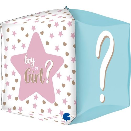 15 Μπαλόνι Κύβος Boy or Girl Gender Reveal