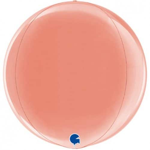 15 Μπαλόνι Rosegold τρισδιάστατη σφαίρα ORBZ