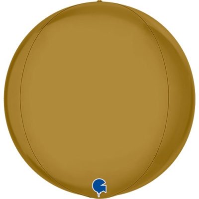 15 Μπαλόνι Σατέν Χρυσό Τρισδιάστατη Σφαίρα ORBZ