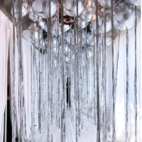 16 Μπαλόνι ασημί τρισδιάστατη σφαίρα ORBZ