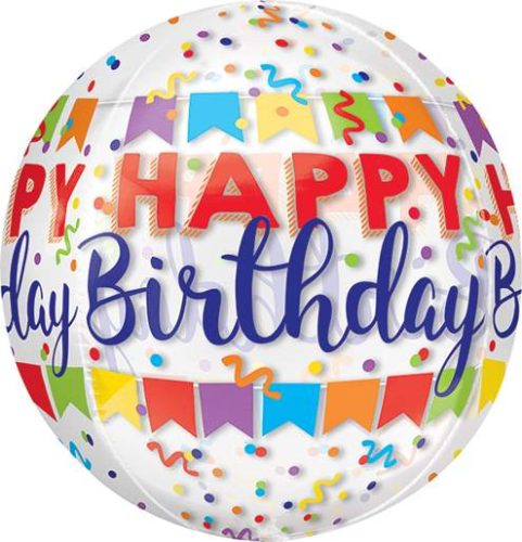 16 Μπαλόνι Happy Birthday banner ORBZ