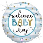 18'' Μπαλόνι Welcome Baby Boy