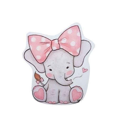 Διακοσμητικό Μαγνητάκι/Μπρελόκ Ροζ Ελεφαντάκι