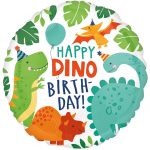 18 Μπαλόνι Happy dino Birthday Δεινόσαυροι