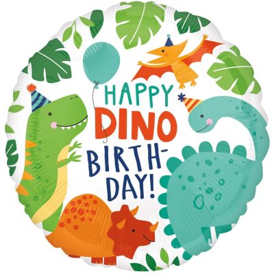 18 Μπαλόνι Happy dino Birthday Δεινόσαυροι