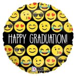 18 Μπαλόνι Aποφοίτησης Congrats Grad Emoji