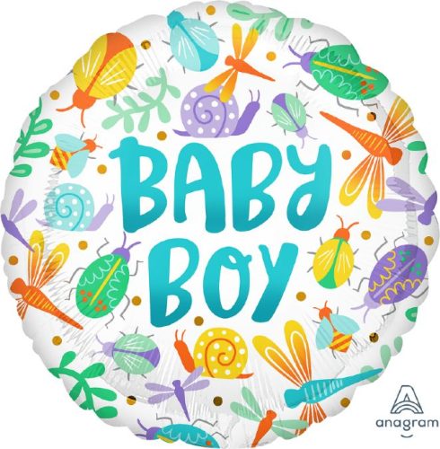 18 Μπαλόνι Baby Boy Ζουζουνάκια Watercolor