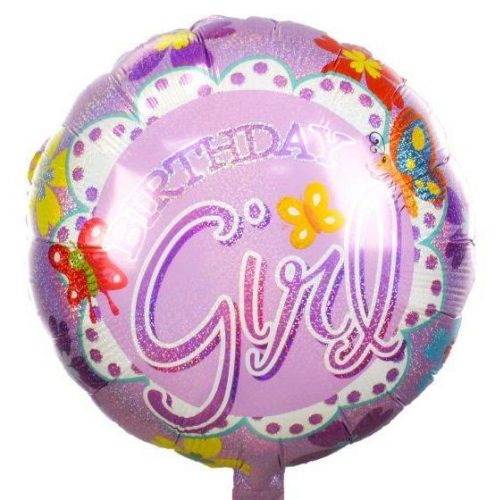 18 Μπαλόνι Birthday Girl Πεταλούδες