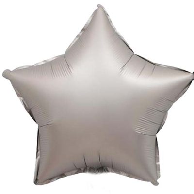 18 Μπαλόνι chrome ασημί αστέρι