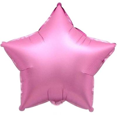 18 Μπαλόνι chrome ροζ αστέρι