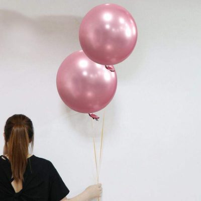 18 Μπαλόνι Chrome ροζ σφαίρα
