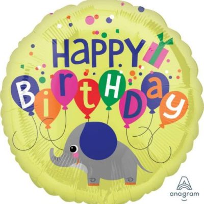 18 Μπαλόνι Ελεφαντάκι Happy Birthday