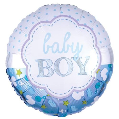 18 Μπαλόνι γέννησης Baby Boy μπλε