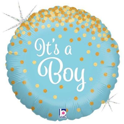 18 Μπαλόνι γέννησης It's a Boy glittering