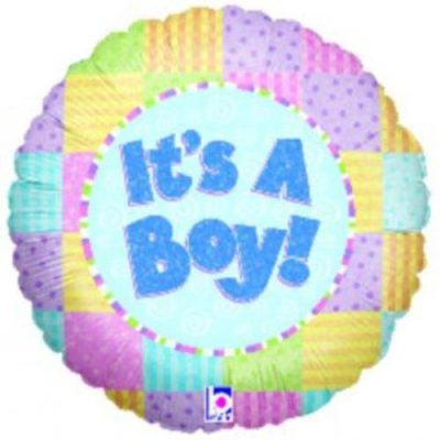 18 Μπαλόνι γέννησης It’s a Boy παστέλ