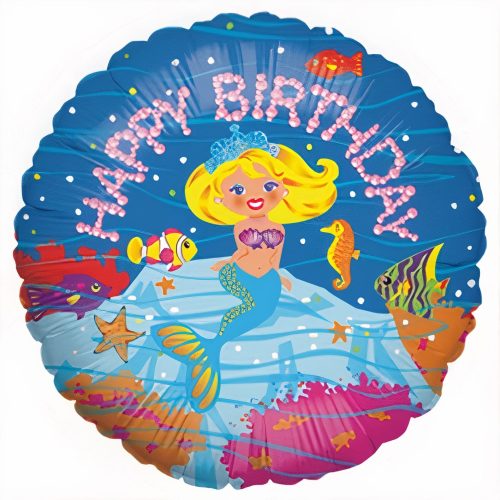 18 Μπαλόνι Γοργόνα Happy Birthday