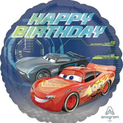 18 Μπαλόνι Happy Birthday Cars 3