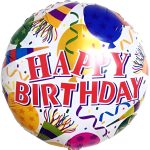 18 Μπαλόνι Happy Birthday καπελάκια & κομφετί