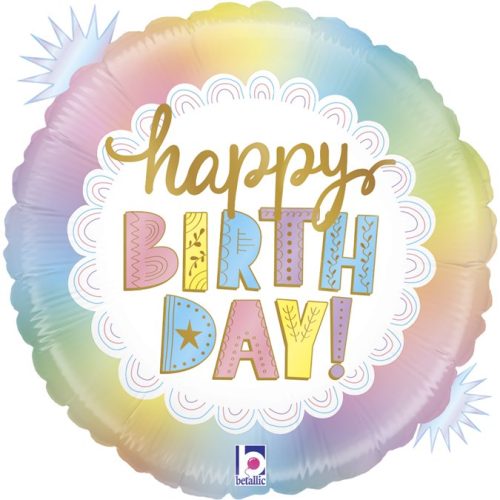 18 Μπαλόνι Happy Birthday Opal