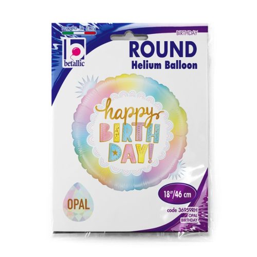 18 Μπαλόνι Happy Birthday Opal