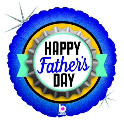 18 Μπαλόνι Happy Father's Day - Bottle Cap