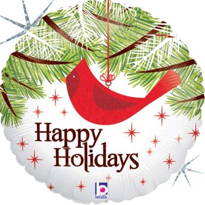 18 Μπαλόνι Happy Holidays Στολίδι