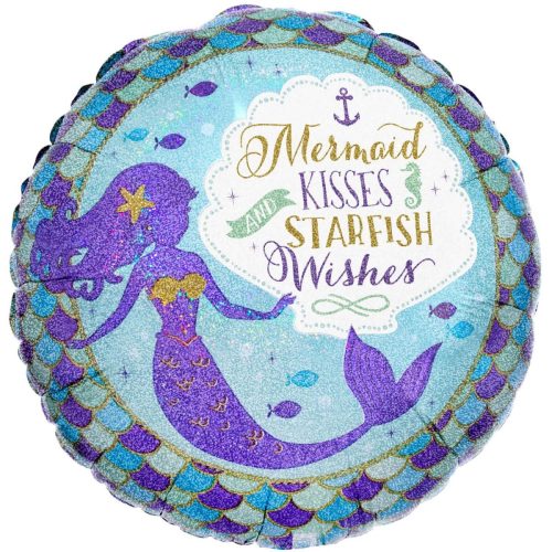 18 Μπαλόνι Mermaid Wishes & Kisses
